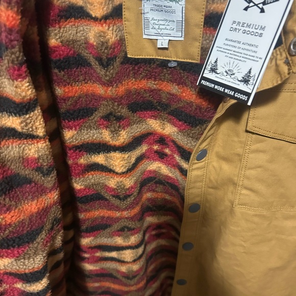 Men's Brown Shirt Jacket - Picture 5 of 5